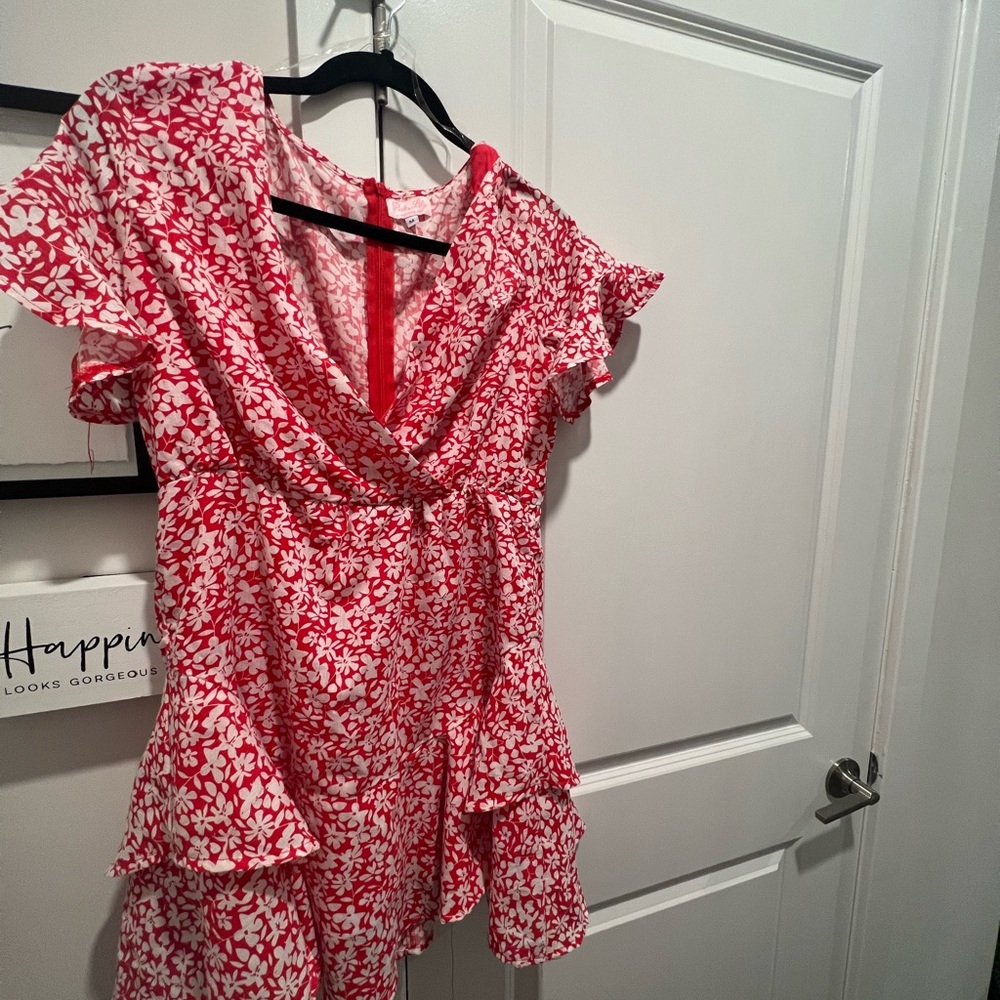Pink lily dress